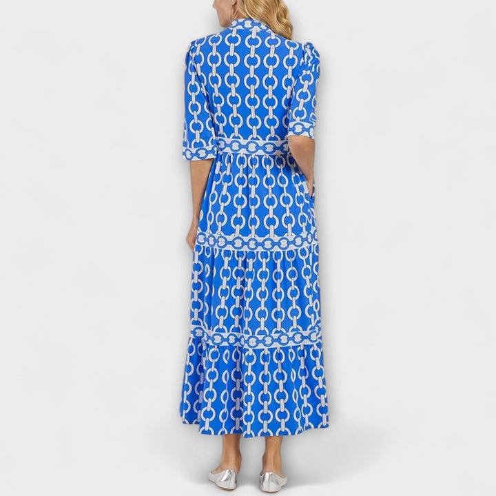 Juliette | Midi Dress with Chain Pattern