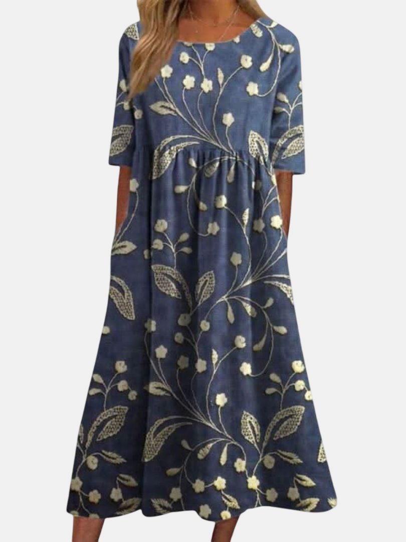 Maeve | Flattering Embroidered Dress